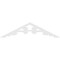 Ekena Millwork Pitch Vienna Architectural Grade PVC Gable Pediment, 48"W x 12"H x 1"P (6/12) GPP048X012X100VIE - alternate 4